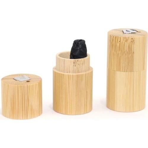 Dental Floss Toothpick Products Custom Logo With Bamboo Tube Holder