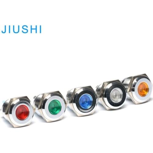 A16-F Hot sale 16mm industrial signal light pilot lamp 6V 12V 24 220V red green yellow blue white indicator light