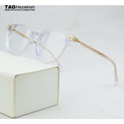 2020 Brand Round Glasses Frame Men Myopia Eyeglasses Frame women Acetate Optical Retro Transparent Vintage Eyewear Frame OV5318