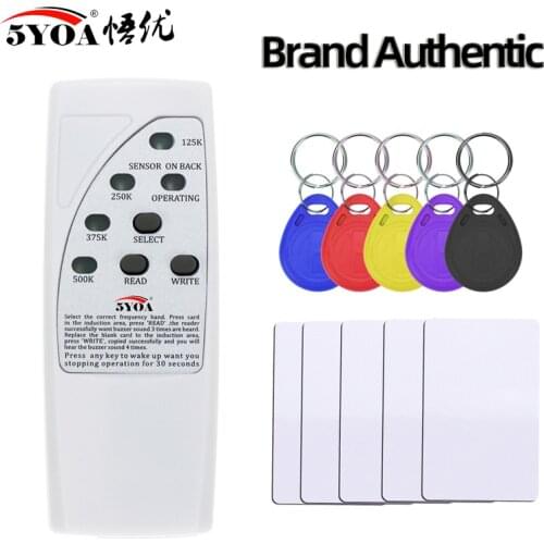 4 Frequency Rfid Card Reader Writer 125KHz Copier Duplicator ID Tags Programmer Light Indicator EM4305 T5577 Key Card Keyfob