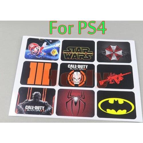 9pcs Replacement For Sony PS4 Pro Slim Controller PVC Touch Pad Decal Vinyl Stickers for Playstation 4 Touchpad Stickers