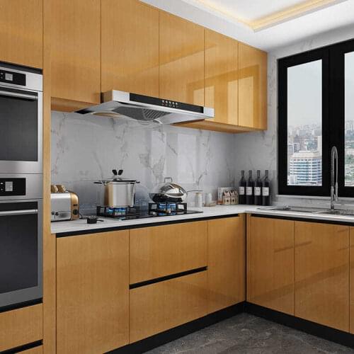 Aluminum Foil Contact Paper Kitchen Waterproof Wallpapers DIY Self Adhesive Fire Prevent Wall sticker Sticky Paper Decal Cabinet