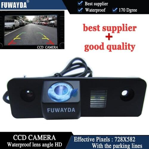 FUWAYDA CCD NIGHT VISION colors Car Rear View Reverse backup PARKING Camera for Volkswagen SKODA ROOMSTER OCTAVIA TOUR FABIA