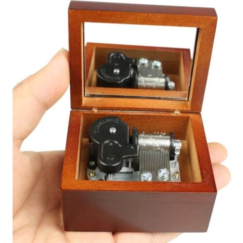 ROSIKING Handmade Wooden Can't help falling in love Music Box Birthday Gift For Christmas,Birthday,custom engraved music box