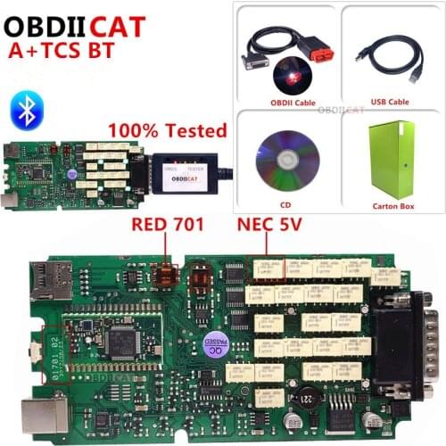 OBD2 Diagnostic Scan Tool Test New OBDIICAT 2017.3 With Keygen TCS PRO Bluetooth Multidiag Pro Single Board NEC Relay Car/truck