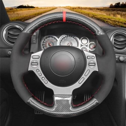DIY Hand Sewing Anti-Slip Wear-Resistant Steering Wheel Cover For Nissan GT-R (Nismo) 2008-2016 Car Interior Decoration