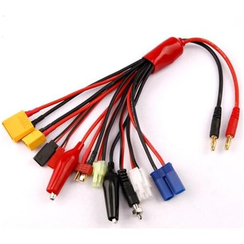 Gimbal Servo Cable Connector 4.0mm Banana To Female Tamiya Futaba for T-rx Ec3 Jst Xt60 xt90 Multifunction Charger Lipo Adaptor