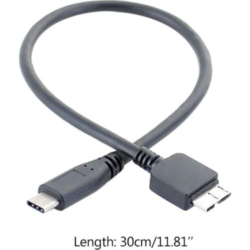 USB 3.1 Type-C to USB 3.0 Micro B Cable Connector Data Line for Hard Drive Smartphone Cell Phone PC Computers