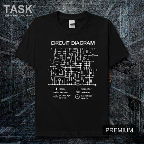 Physical and Electrical Engineering Circuit Diagram T-Shirt Summer Cotton Short Sleeve O-Neck Unisex T Shirt New S-3XL
