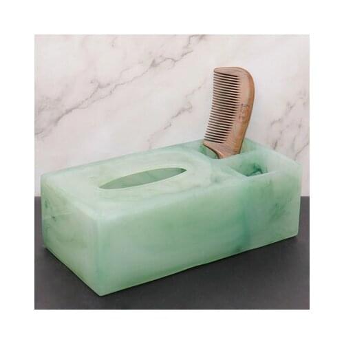 Marble Pattern Removable Tissue Paper Box for Kitchen M Size Storage Box Creative Napkin CaseToilet Paper Holder Seat Tissue Con