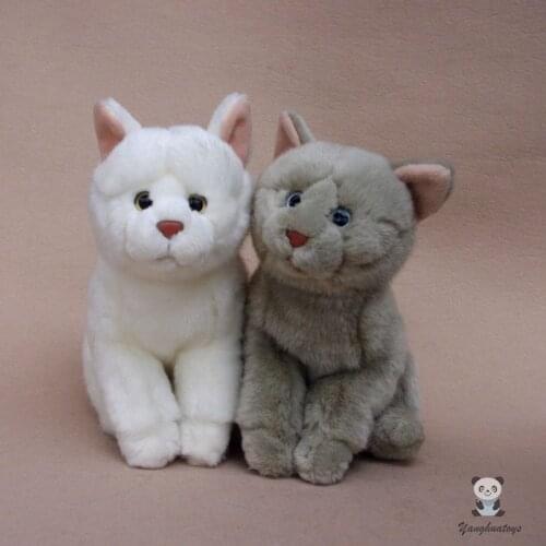 Soft Plush Cats Toys Cute British Shorthair Cat Doll Real Life Toy Shops Birthday Gifts for Girlfriend