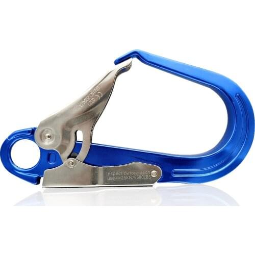 Outdoor Climbing Rescue Rope Safety Buckle For Aerial Work 25KN Aviation Aluminum Alloy Mountaineering Buckle Main Lock