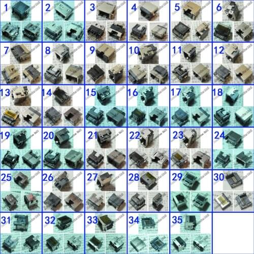 Laptop RJ45 Jack/Network interface cards/Ethernet port/LAN Port for LENOVO DELL HP ACER TOSHIBA ASUS Gateway (1-21)