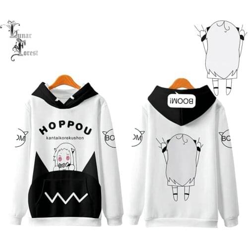 Kawaii Kantai Collection Hoppou 3D Printing Men/Women Autumn Fashion Hoodies Sweatshirt Long Sleeves Pollover Plus Size