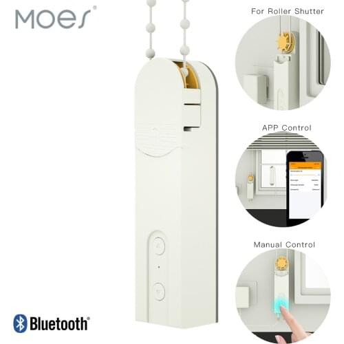 DIY Smart Motorized Chain Roller Blinds Shade Shutter Drive Motor Powered By Solar Panel and Charger Bluetooth APP Control