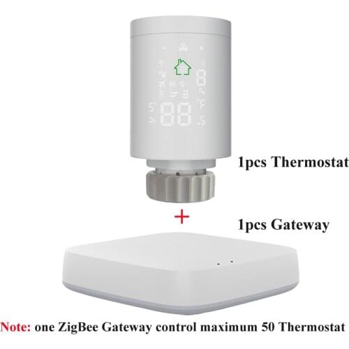 Tuya ZIGBEE3.0 Intelligent Radiator Actuator Programmable Thermostatic Radiator Valve Temperature Controller Voice Control Alexa