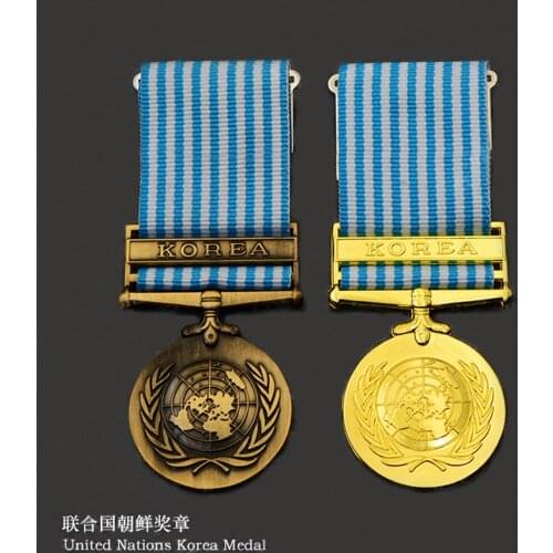 UN UNITED NATIONS KOREA 1950 MEDAL USA UK Peacekeeping Force METAL BADGE PIN BROOCH Souvenir Gifts