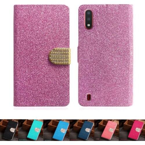 Case Protector For Samsung Galaxy M01 SM-M015M Flip Cover PU Leather Back Case on Samsung M01 Core Phone Wallet Protective Cover