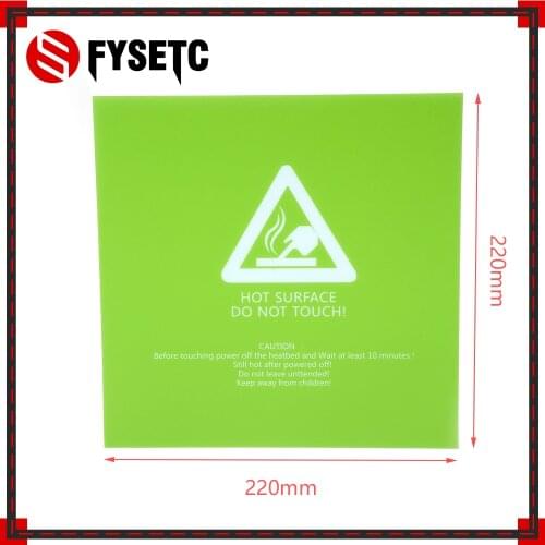 1pc Sticker Green 3D Printer Frosted Heated Bed Sticker 220x220mm Hotbed Build Sheet Plate For Wanhao Anet A8 A6 MK3 Ender 5