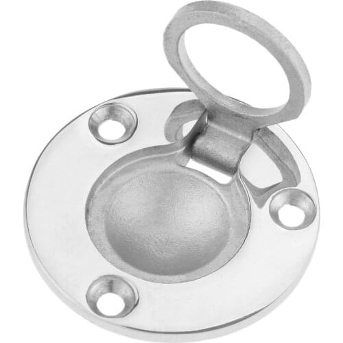 1Pc 316 Stainless Steel Boat Hatch Handle Ring Handle Flush Hatch Locker Cabinet Pull Lift Fitting Hardware Boat Marine Hardware