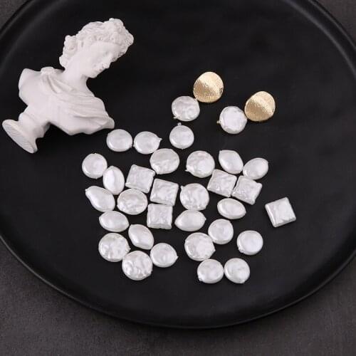 10pc Resin Imitation Natural Baroque Pearl Loose Beads Bracelet Earrings For Women Material Diy Making Jewelry Accessories Pearl
