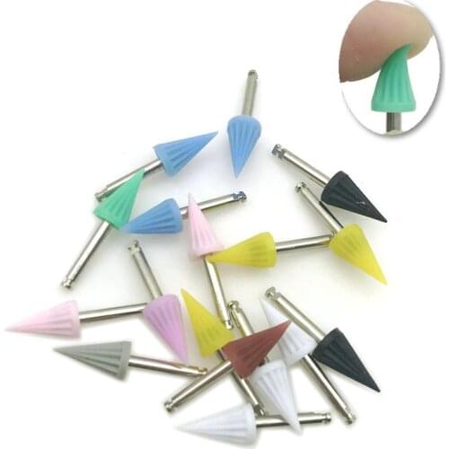 10pcs Dental Polishing Cup Dental Bending Machine Polishing Brush Polisher Prophy Cup Oral hygiene Dental Lab Tools
