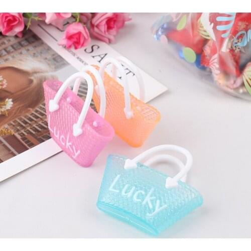 3 Pcs/lot Fashion Princess Doll Handbag Bag Dolls Accessories Children Simulation Mini Toys