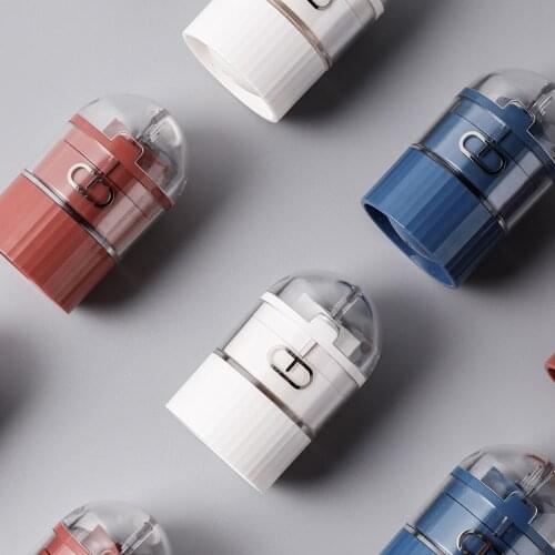 4 In 1 Portable 4 Layer Powder Tablet Grinder Powder Pill Cutter Medicine Splitter Box Storage Crusher Travel Small Medicine Box