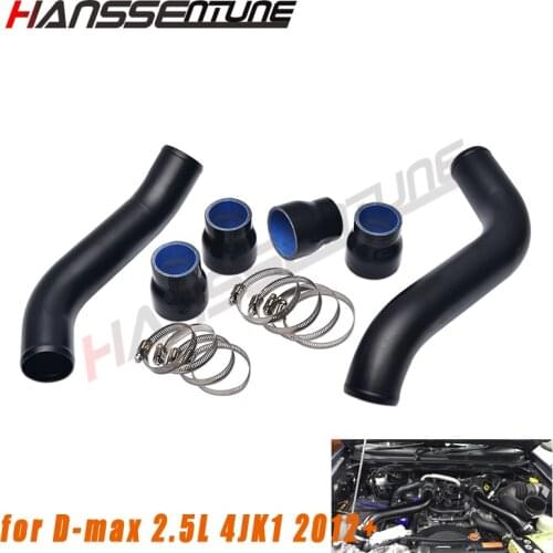Aluminium Turbo Diesel 2" Intercooler Piping Pipes Kits for Isuzu D-max 2.5L 4JK1 2012 onward