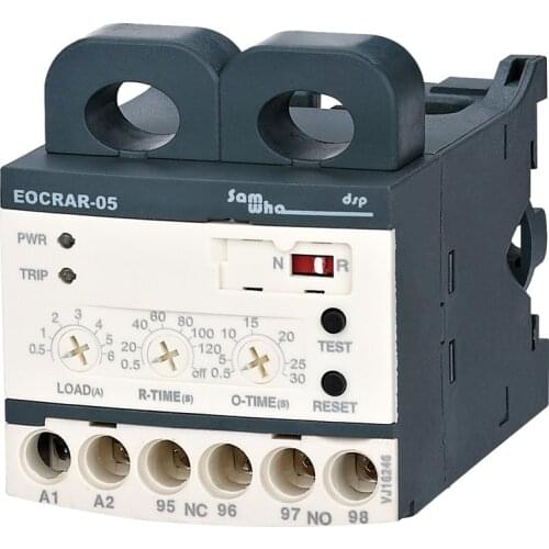 Un:24-260VAC/DC Automatic Reset Electronic Overload Relay Motor Protector Thermal Overload Relay EOCR-AR EOCRAR