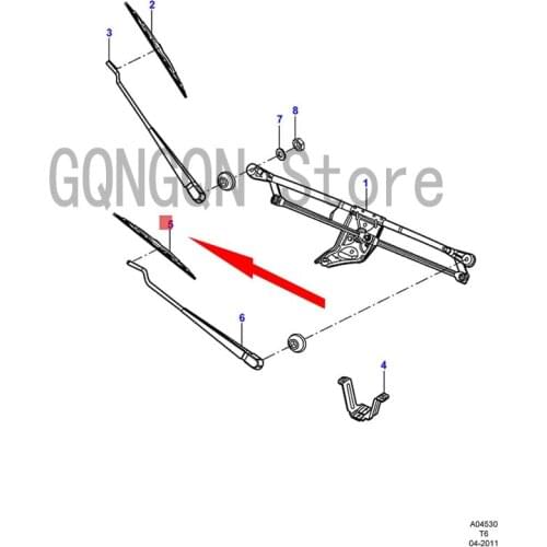 CAR wiper blade blade assembly wiper left For dMo nd eoT ran sit wiper blade windshield washer arm assembly front glass wiper