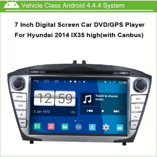 Android Car DVD Video Player For Hyundai IX35 TUCSON 2014 GPS Navigation Multi-touch Capacitive screen,1024*600 high resolution