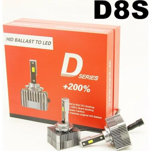 Canbus error free 45w D8S LED HEADLIGHT compatible with original ballast 6000K D8S