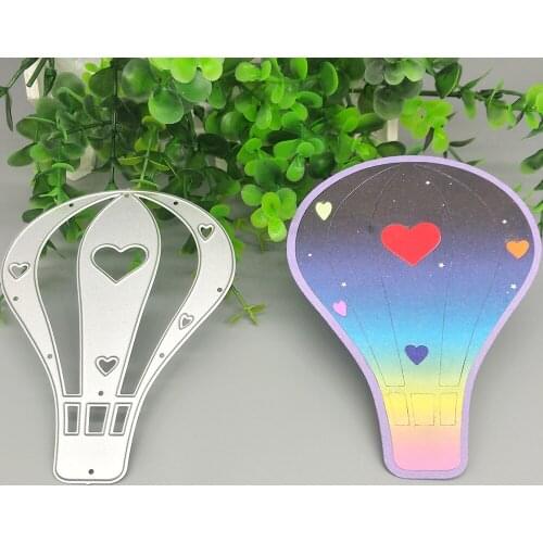 Color hot air balloon metal cutting die, scrapbook, photo album, greeting card, DIY decoration, handmade artwork