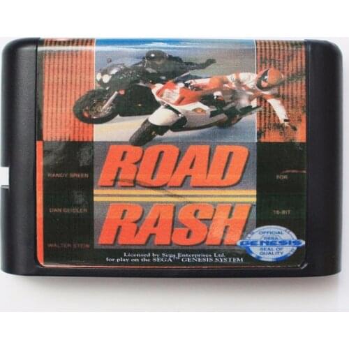 Road Rash 16 bit SEGA MD Game Card For Sega Mega Drive For Genesis
