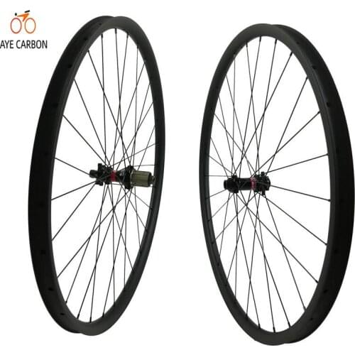 30mm width 29 inch mountain bike wheels with novatec straight pull hubs asymmetric hookless rims for 29er mtb carbon wheelset