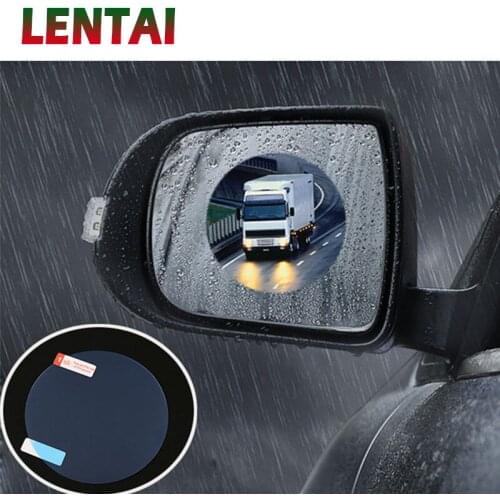 LENTAI For Opel astra h j g insignia vectra c corsa Lada granta Saab 1Set Car Rearview Mirror Anti-Fog Waterproof Rainproof Film