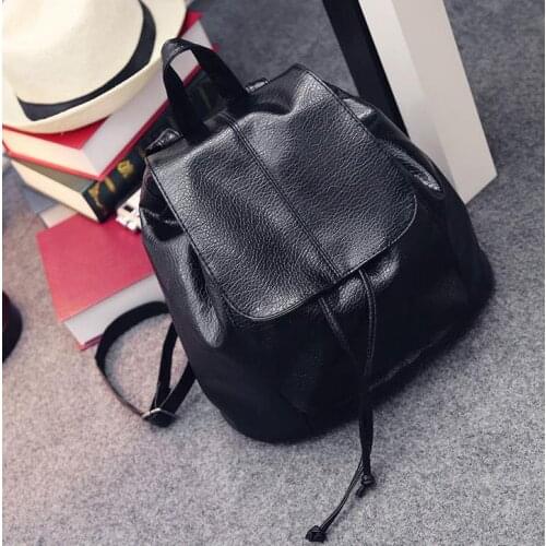 2021 New Fashion Womens Mini Backpack Luxury Soft PU Leather Black Backpack Bagpack Small School Bags for Girls Travel Bags