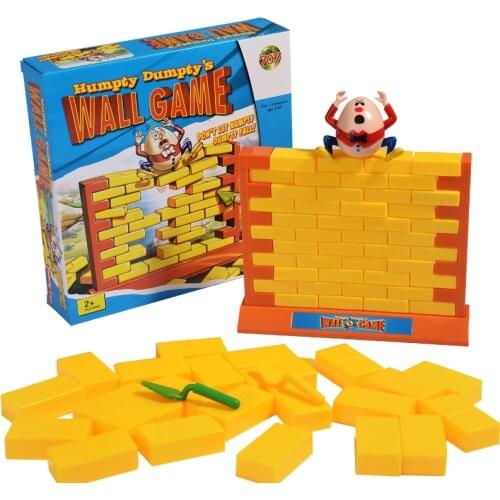 Family Board Games Kids Toy Humpty Dumpty The Wall Game Pushing Out Bricks Children Funny Gag Toys Novelty Gifts English Version