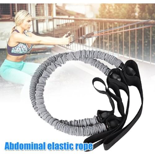 New Women Men Elastic Pull Rope Resistance Band Abdominal Exercise Training For Fitness Sports Home Fitness Equipments #07
