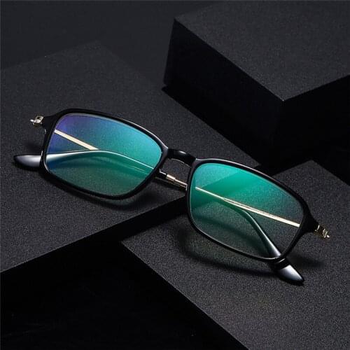 Seemfly Fashion Small Frame Reading Glasses Men Women Anti Blue Light TR90 Full Frame Presbyopic Magnifier Eyewear +1.0 To +4.0