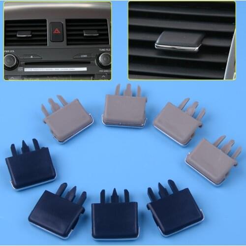 DWCX 4Pcs Plastic Car Center Dash A/C Vent Louvre Blade Slice Air Conditioning Leaf Clip For Toyota Corolla 2004-2008 2009 2010