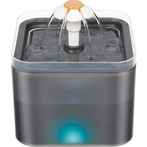 Cat Water Fountain Bowl Automatic Pet Water Feeder Dog Drinking Dispenser Bowl Container with LED Level Display