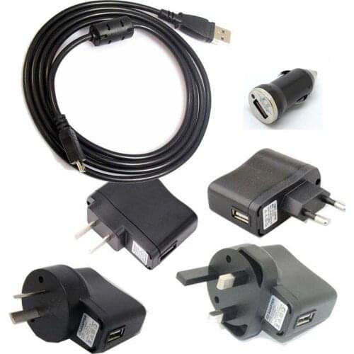 USB AC/DC WALL Power Adapter Camera Battery Charger+PC Cable for Nikon Coolpix S5200 S5100 S4400 S4200 S4150 S4100 S4000 S3500