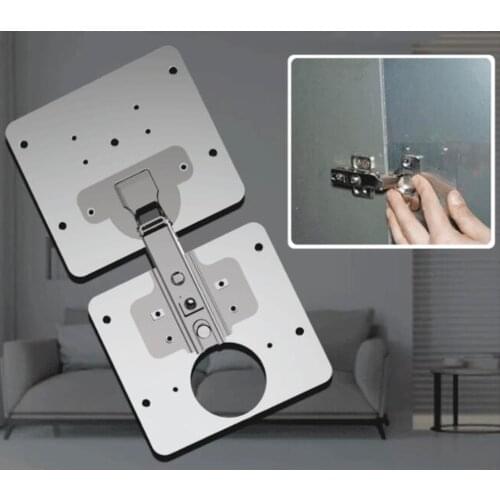 Hinge Repair Plate - For Cabinet Furniture Drawer Window Flat Stainles