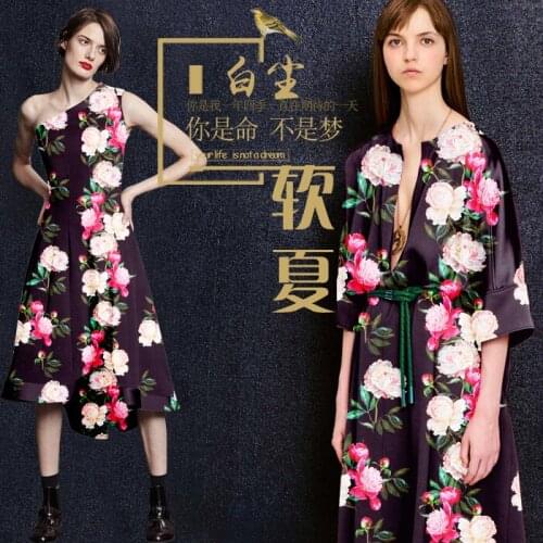 118cm wide silk stretch satin fabric meter 19 mm digital inkjet silk fabric for dress spandex fabric wholesale silk cloth