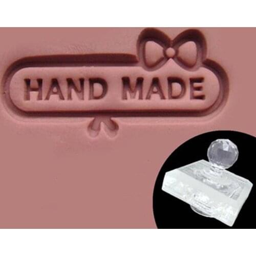 Valentine Lover Pattern Stamp Home Cleaning Natural Seal Acrylic Transparent Imprint Soap Stamp For Handmade Making Chapters