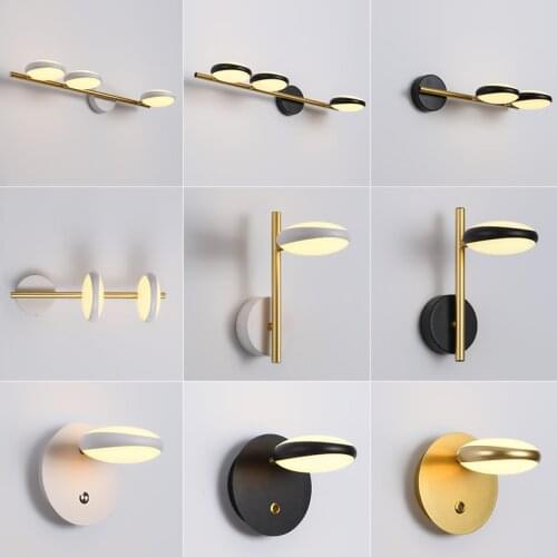 Modern minimalist Nordic bedroom lamp bedroom corridor living room decoration lamp atmosphere lamp molecule LED wall lamp