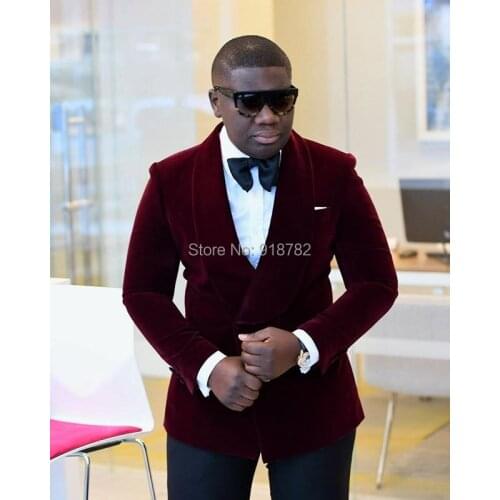 Wedding Suits For Men Groomsman Suit 2018 New 2 Pieces Set Purple Tuxedo Formal Slim Fit Men Suits With Pants Costume Homme