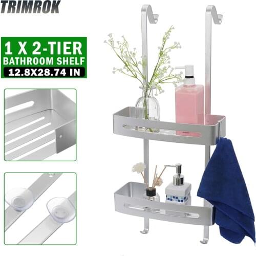 2 Layers Hanging Bathroom Shelf Bath Shelves Storage Shower Organizer Holder Bathroom Accessories Rack Basket For Bathroom Home